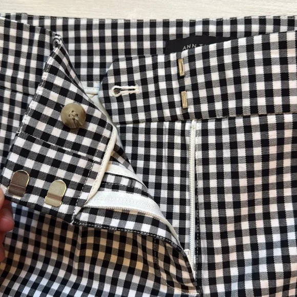 Ann Taylor Black and White Checkered Shorts - Picture 4 of 7